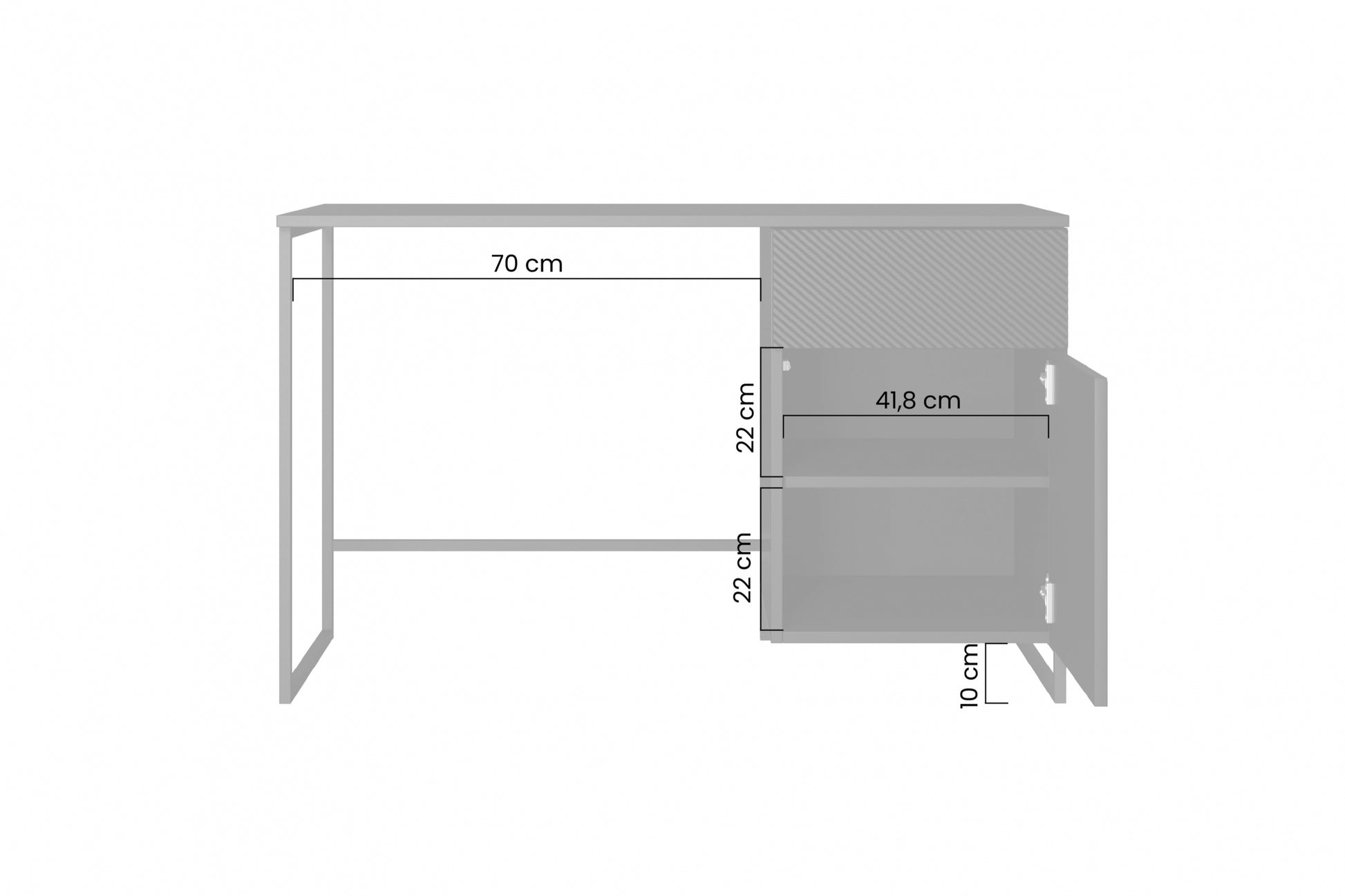 Rakstāmgalds Oslo 120/75/55 cm kašmirs - N1 Home