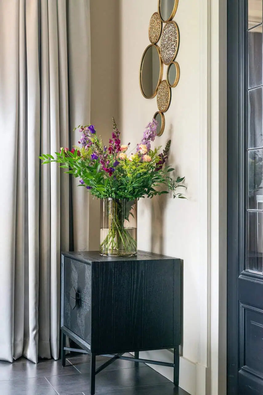 Naktsskapītis Blax ar 2 atvilktnēm Richmond Interiors 62/55/46 cm melns - N1 Home