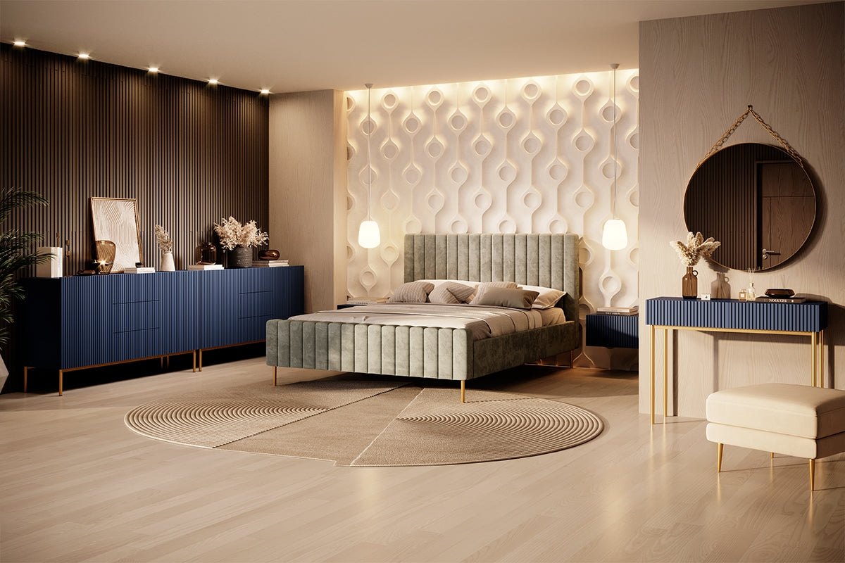 Naktsskapītis (2) AUSTIN 46/25/45 zils - N1 Home