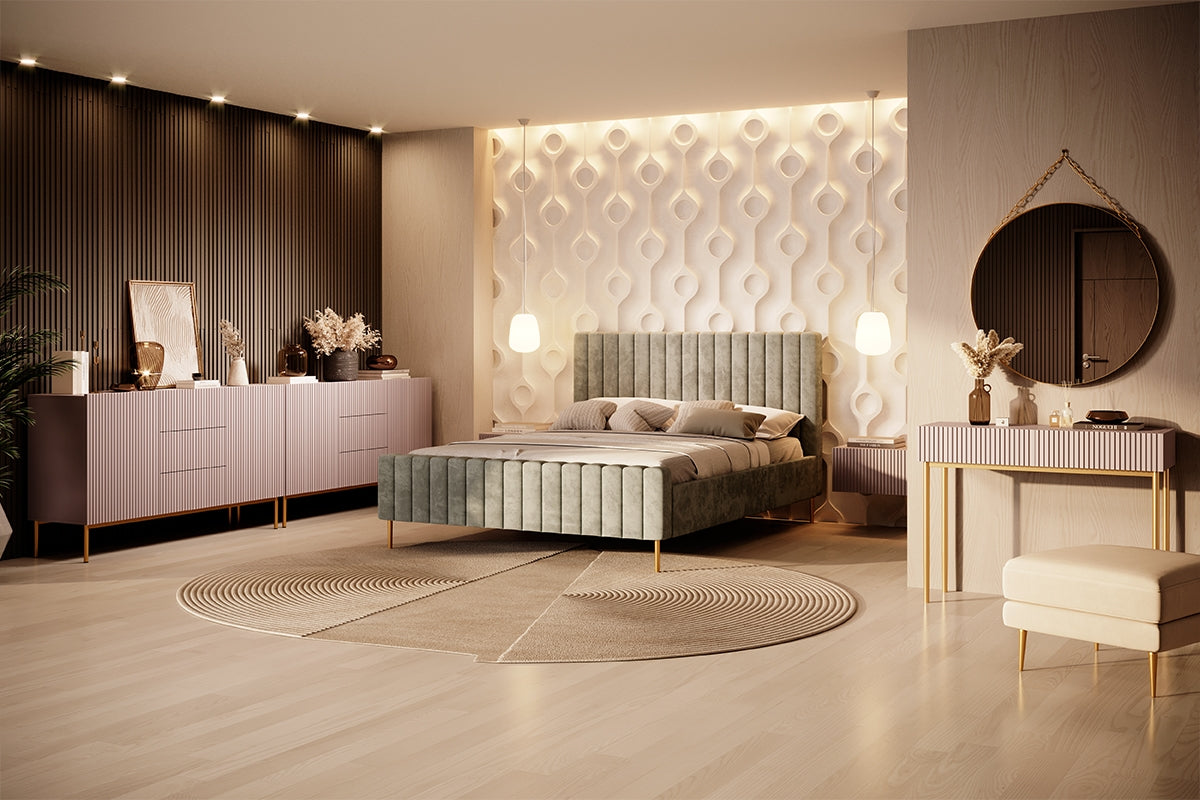 Naktsskapītis (2) AUSTIN 46/25/45  antik rozā - N1 Home