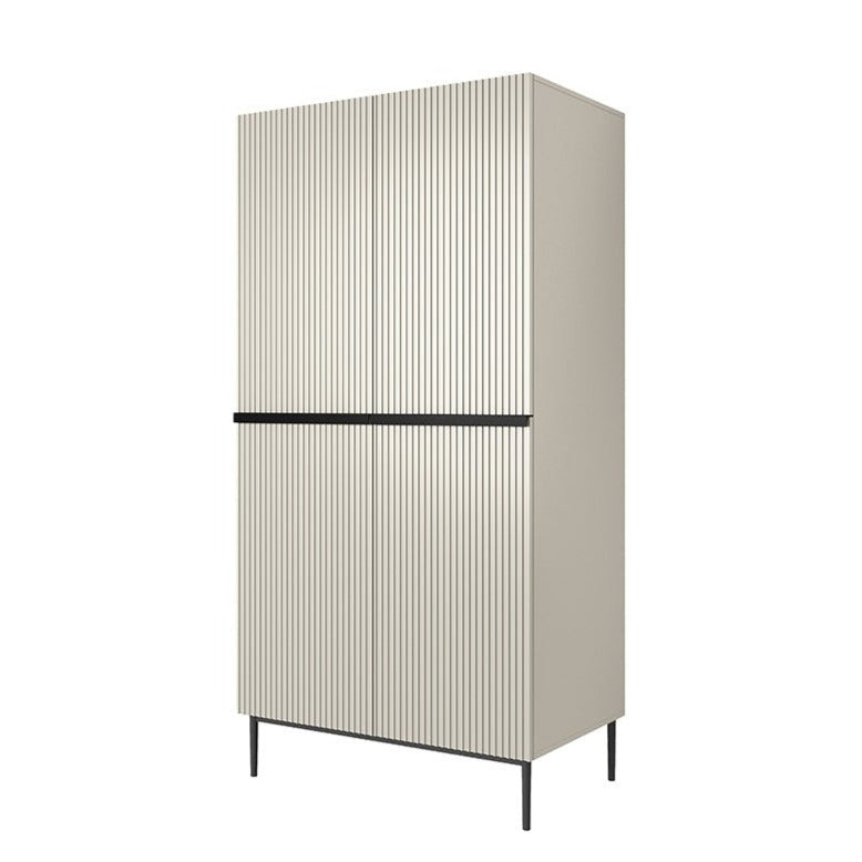 Skapis AUSTIN melns 100/220/62 kašmirs - N1 Home