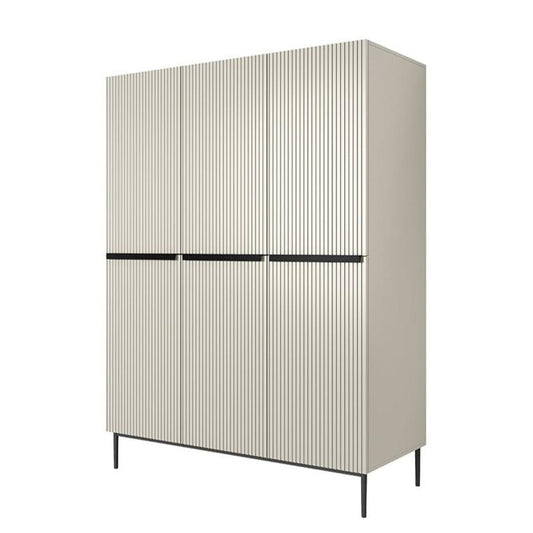 Skapis AUSTIN melns 150/220/62 kašmirs - N1 Home