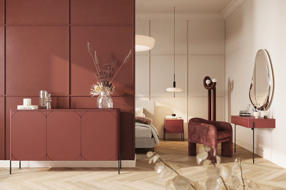 Naktsskapītis BARI 49/55/45 terrakota - N1 Home