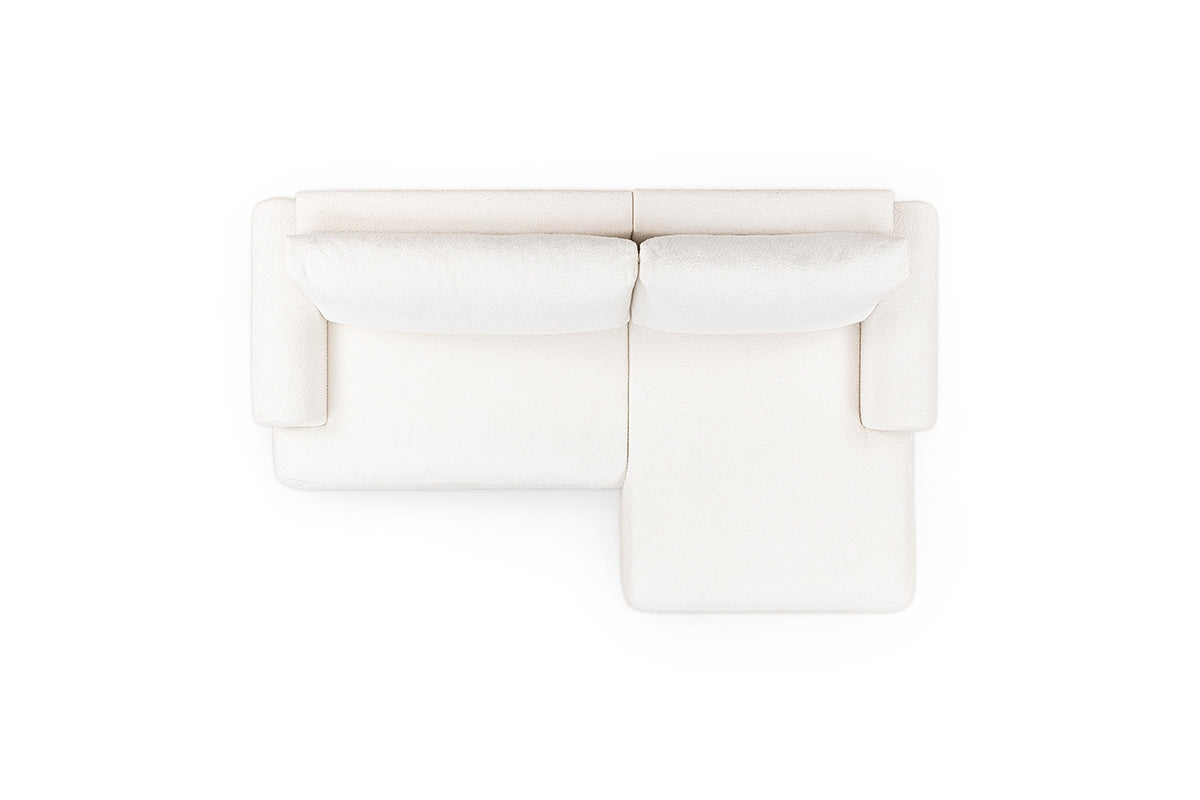 Dīvāns LOTA M bukle stūris 264/84/163 cm krēms - N1 Home