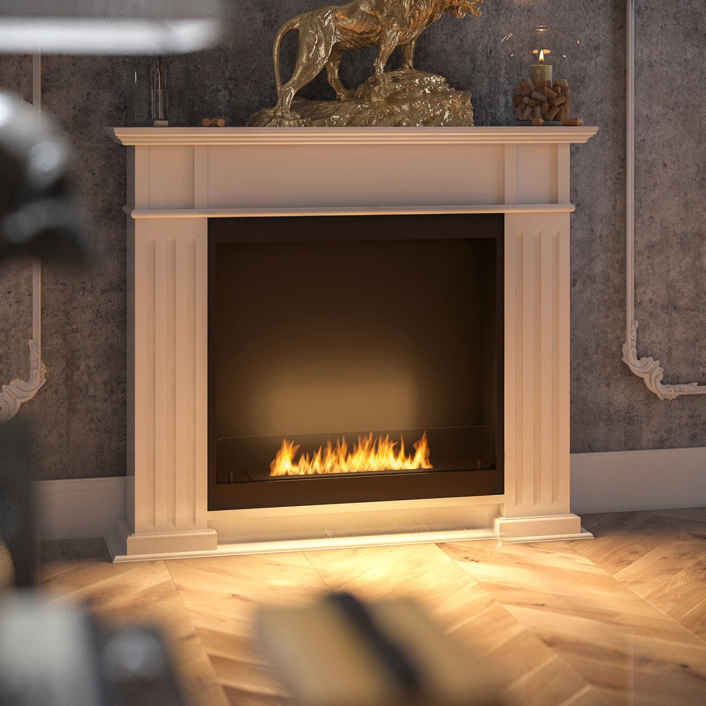 Boikamīns Inport 1 115/100/25 cm balts - N1 Home