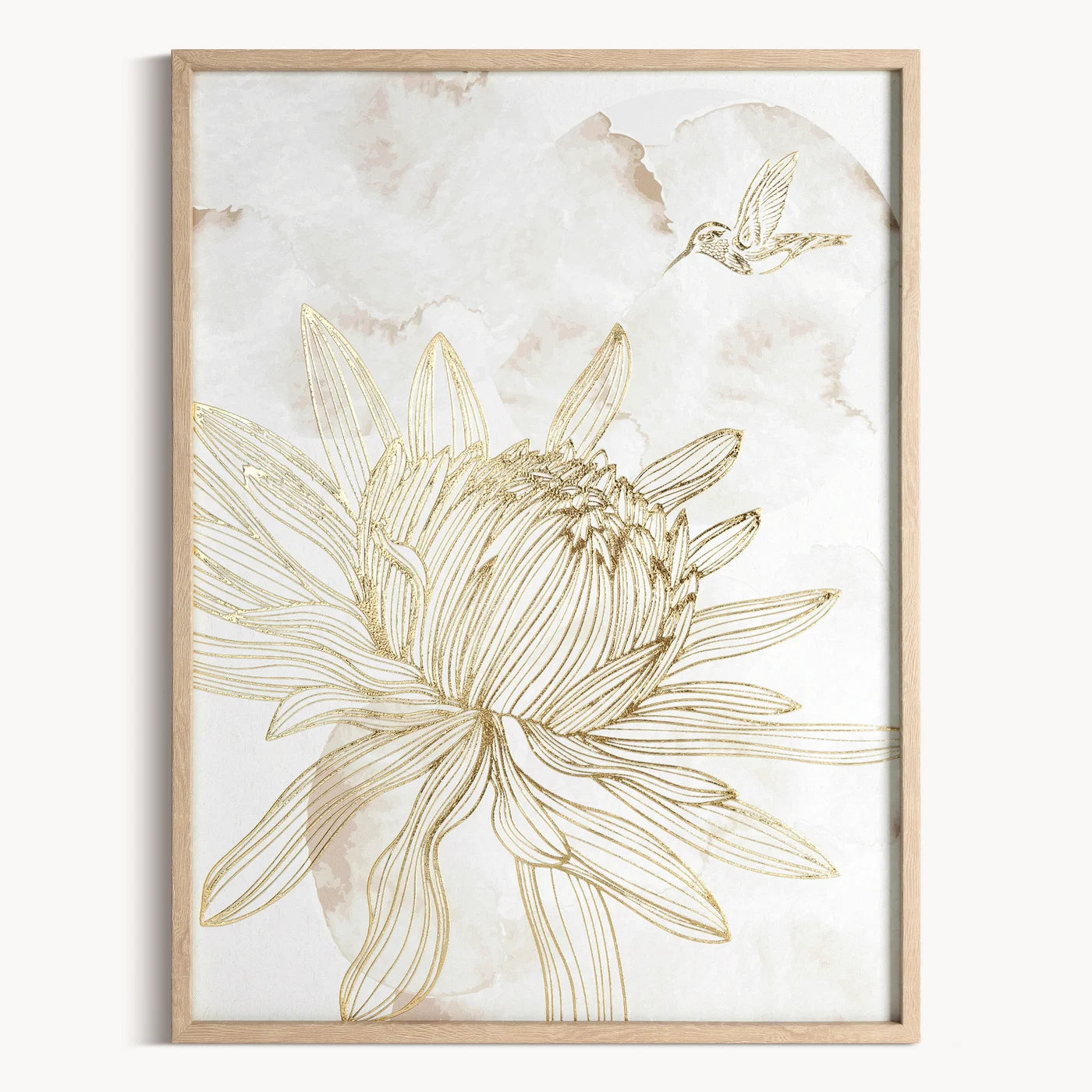 Glezna Asti 45/60 cm balts/zelts - N1 Home