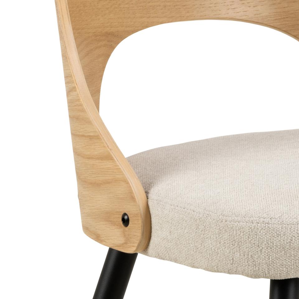 Krēsls Luc 48/53/79 cm bēšs/ozols - N1 Home