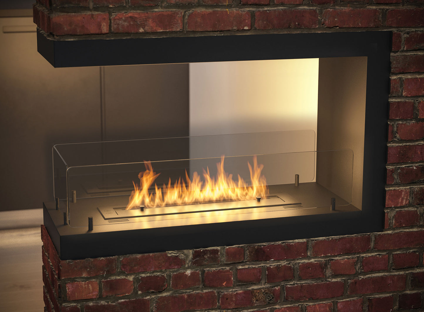 Biokamns Insi U800 80/50/30 cm melns - N1 Home