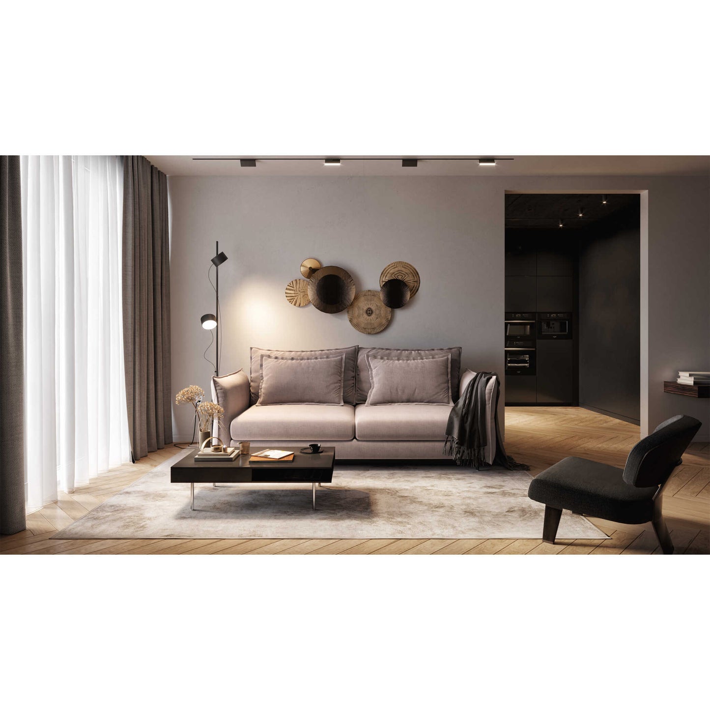 Dīvāns Carmen Befame 101/230/115 cm bēšs - N1 Home