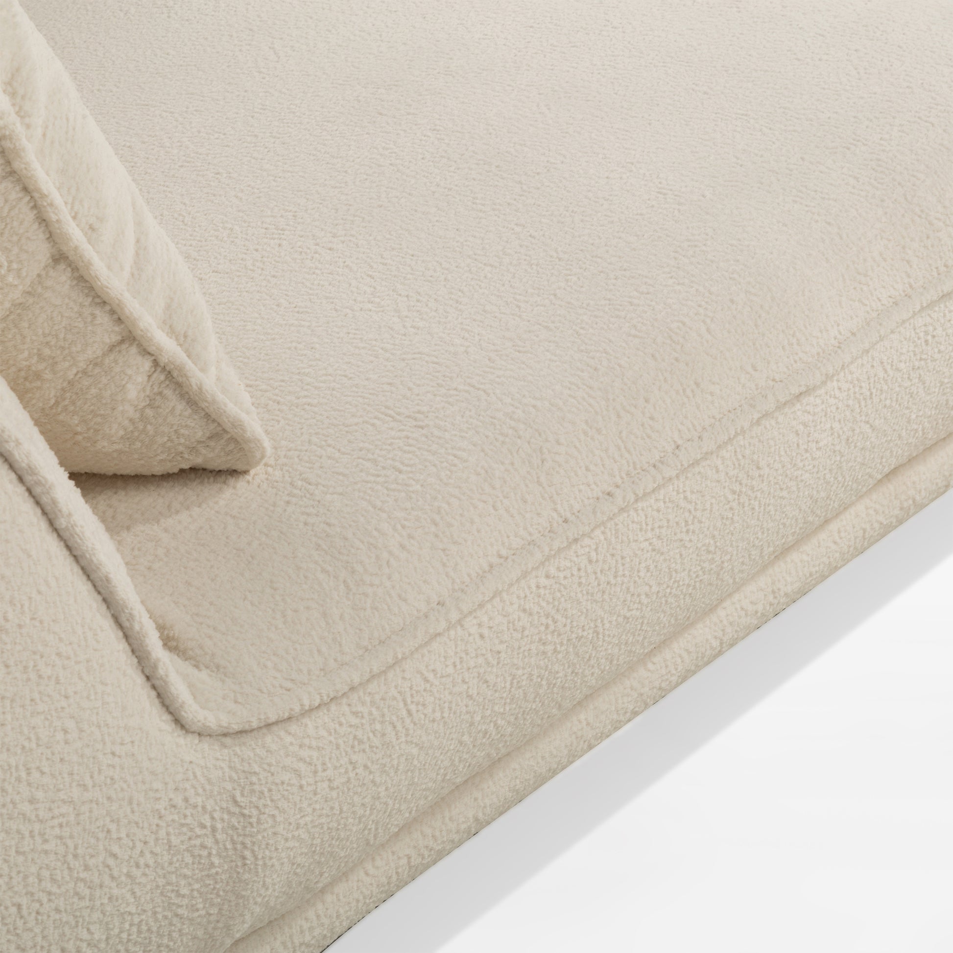 Dīvāns Cavi 86/118/249 cm krēms, pelēks - N1 Home