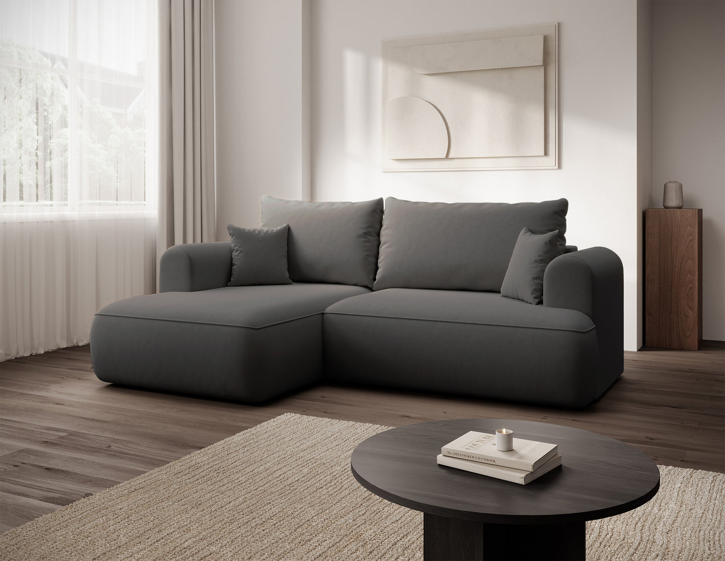 Dīvāns Ovors mini 238/93/156 cm Castel 93 - N1 Home