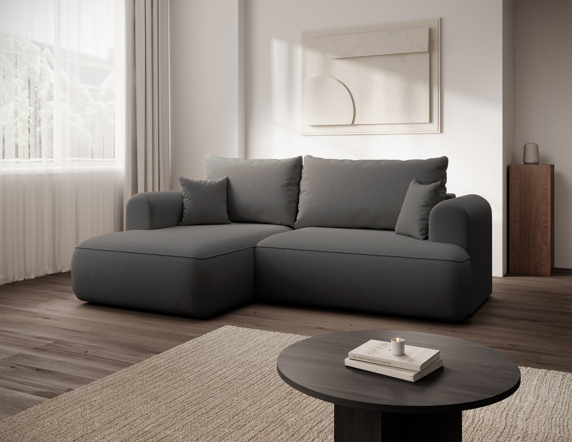 Dīvāns Ovors mini 238/93/156 cm Castel 93 - N1 Home