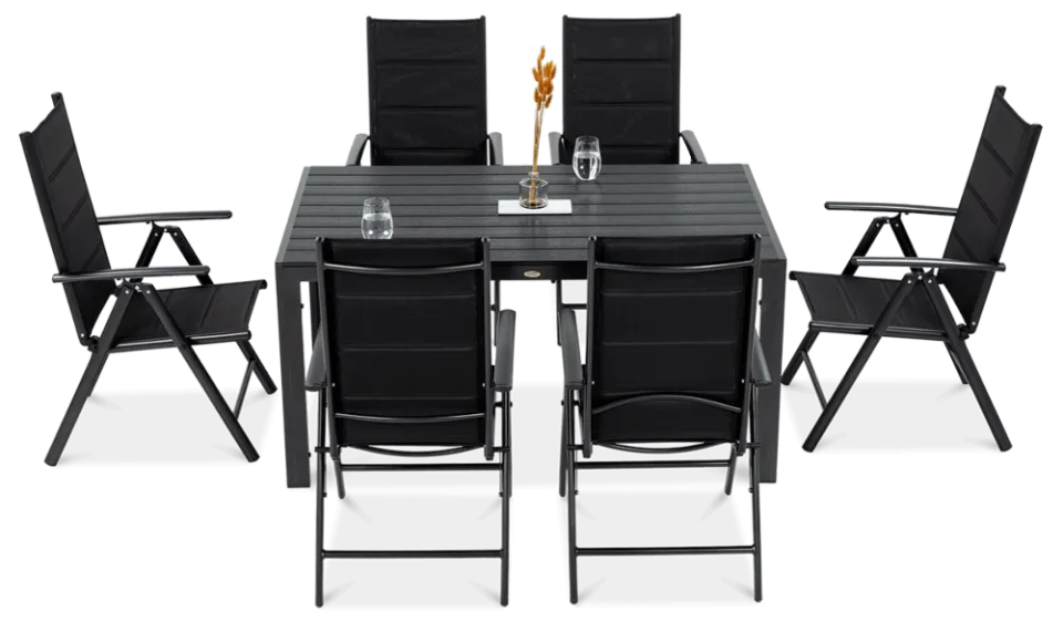 Dārza mēbeles Sidny pelēks/tumši pelēks - N1 Home