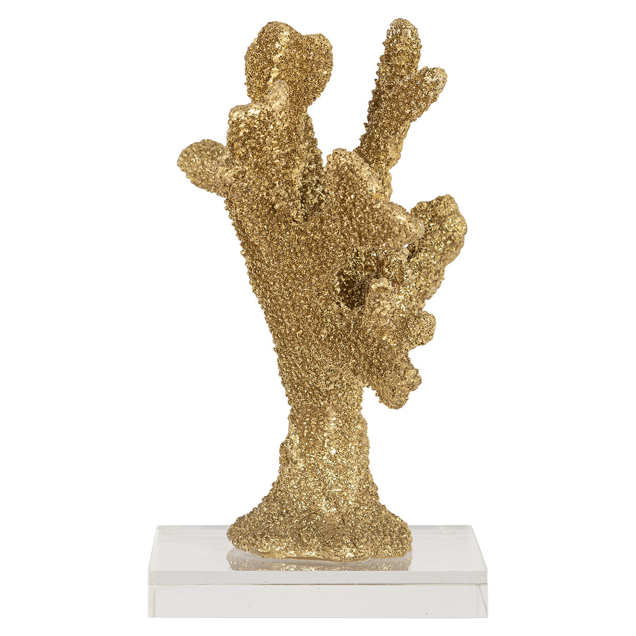 Dekoratīvs priekšmets Mākslīgais koraļļu Mette Richmond Interiors 26/29/15 cm zelts - N1 Home