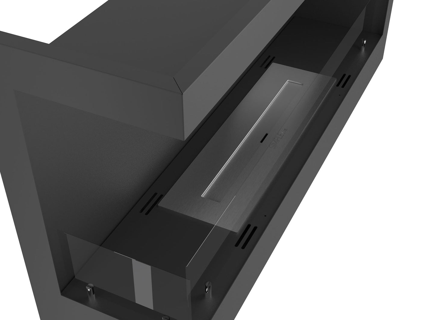 Biokamīns Cornia 90/45/24 cm melns - N1 Home