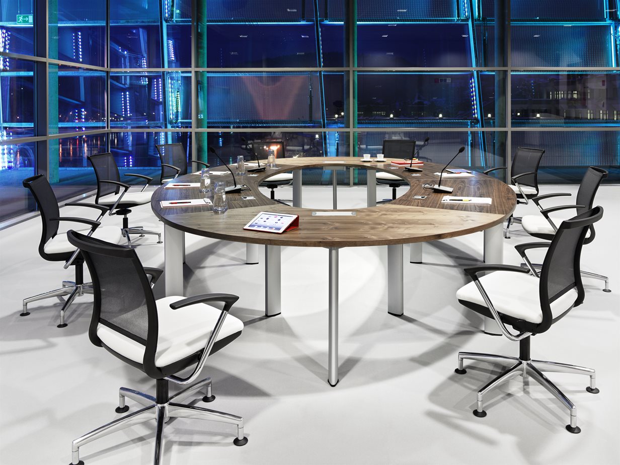 Konferenču galds Kolo 3249/2751/800 cm brūns ozols - N1 Home