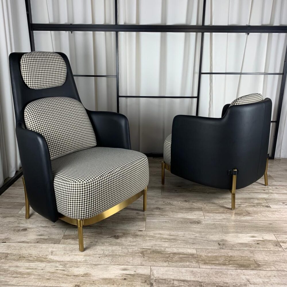 Krēsls Dot Design Empoli samta/eko āda 110x65x75 cm - N1 Home