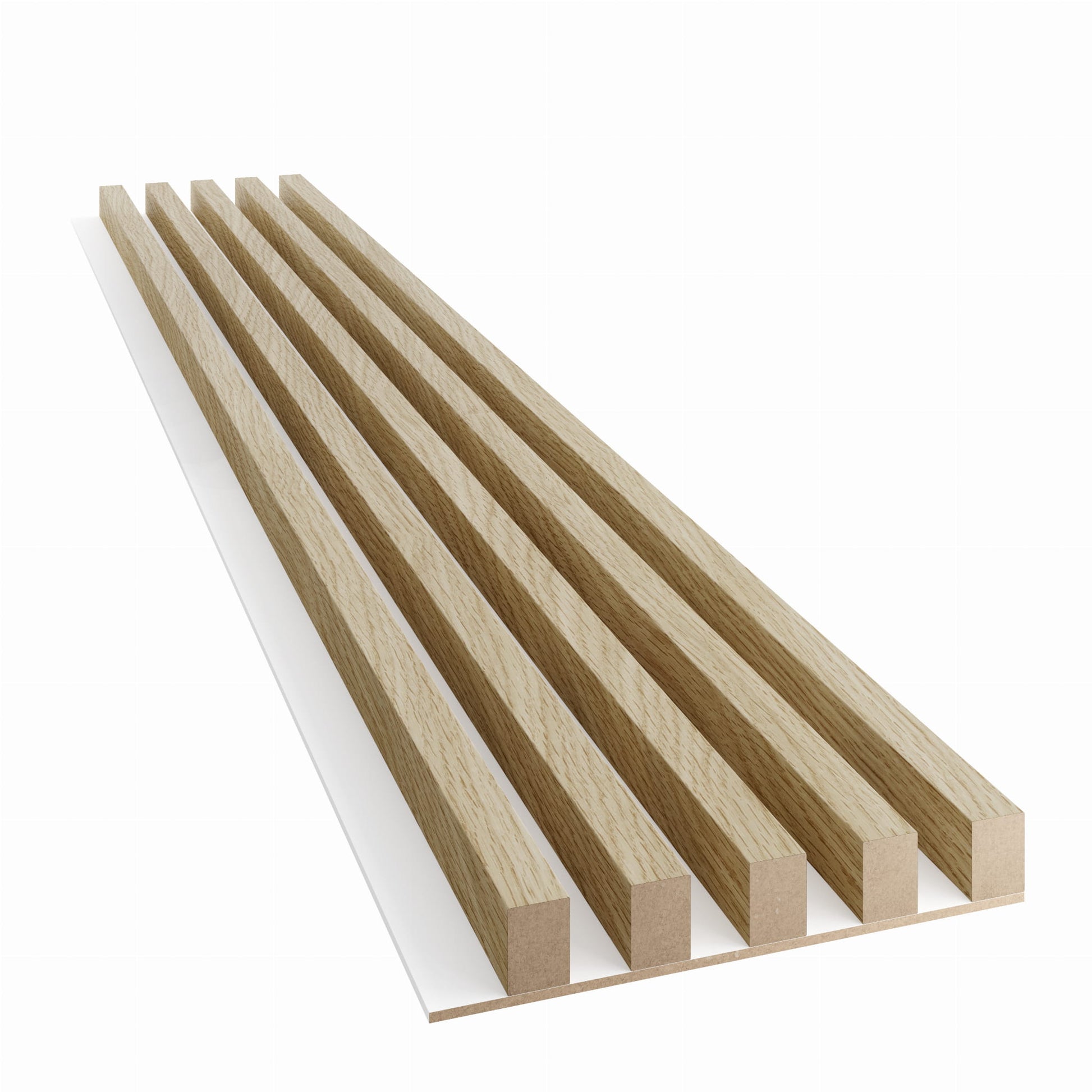 Lameles uz baltas MDF plātnes 300x46x2750 mm eiropas ozols - N1 Home