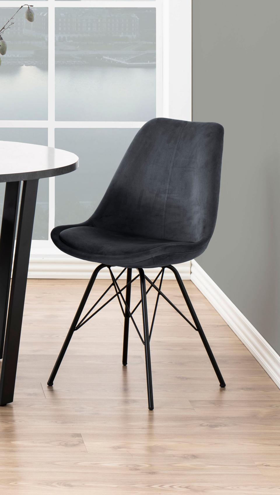 Krēsls Erkot 48/54/85 cm tumši pelēks - N1 Home