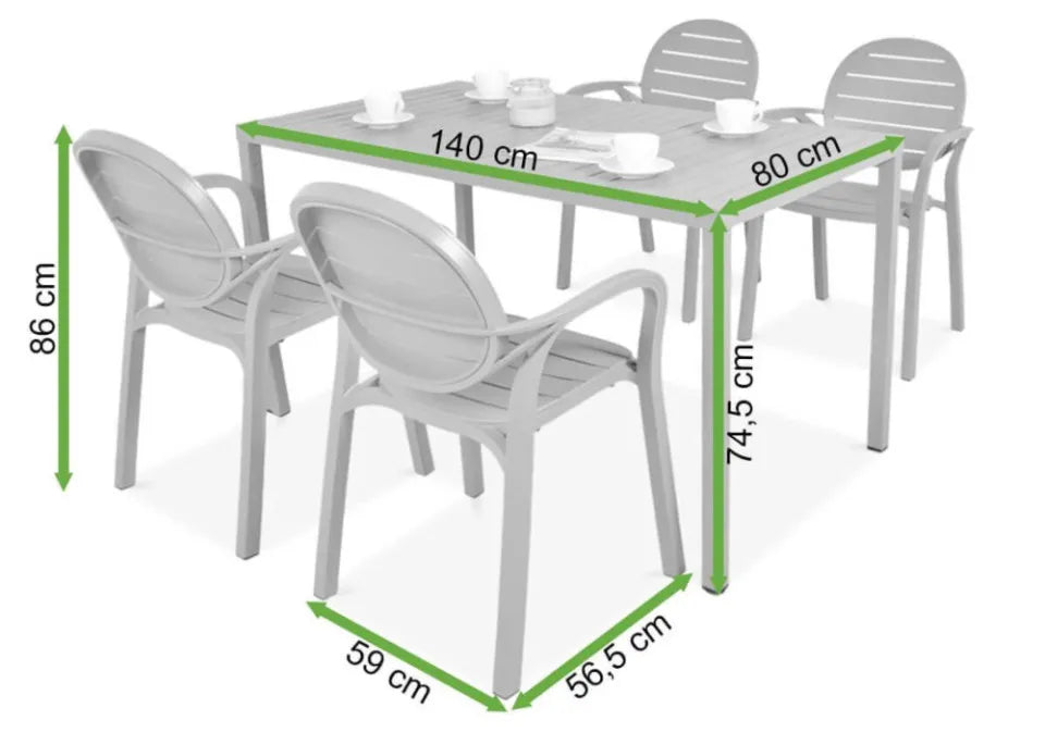 Dārza komplekts Narvi Palmy tortora - N1 Home