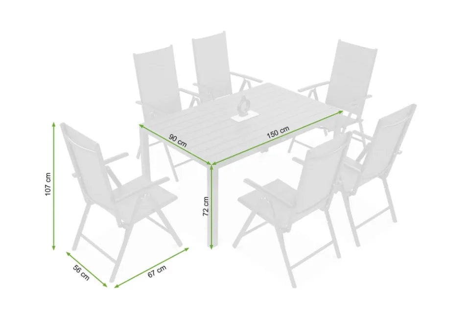 Dārza mēbeles Sidny pelēks/tumši pelēks - N1 Home