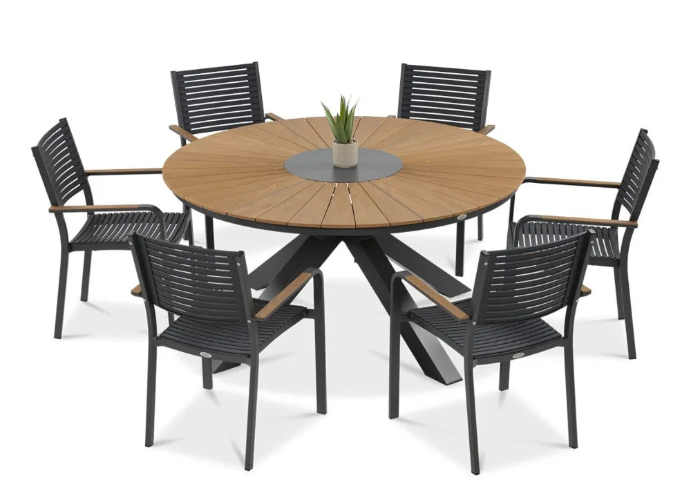 Komlekts Tacos Fi150/6+1 melns grafīts - N1 Home