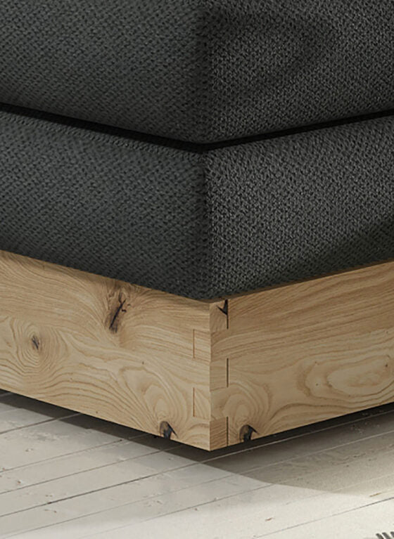 Gulta Dio 140/160/180 x200 cm pelēks - N1 Home