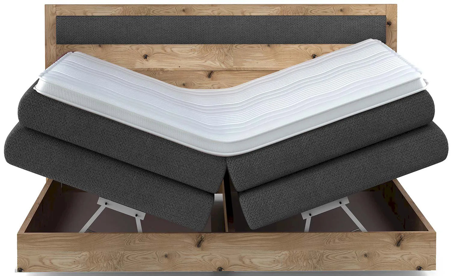 Gulta Dio 140/160/180 x200 cm pelēks - N1 Home