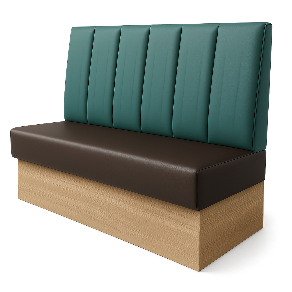 Sofa Dublil Lounge 100/65/48 cm brūns/jūras zaļs