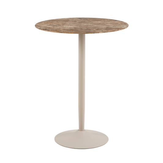 Bāra galds Roši 80/80/105 cm Travertīns - N1 Home