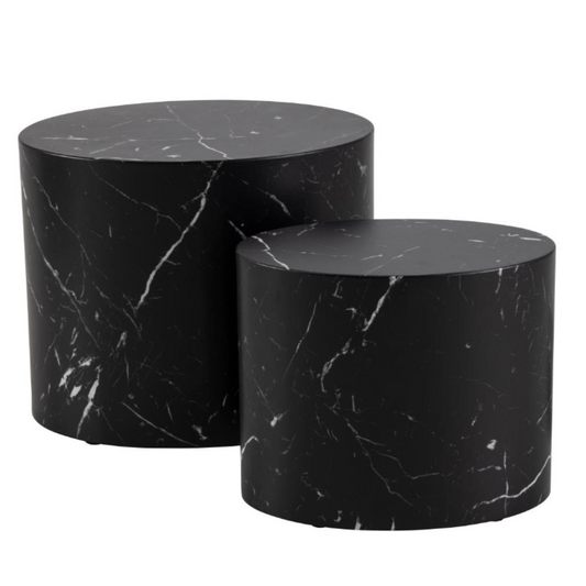 Kafijas galds Mic 48x33x40 cm, 40x24,5x33 cm melns - N1 Home