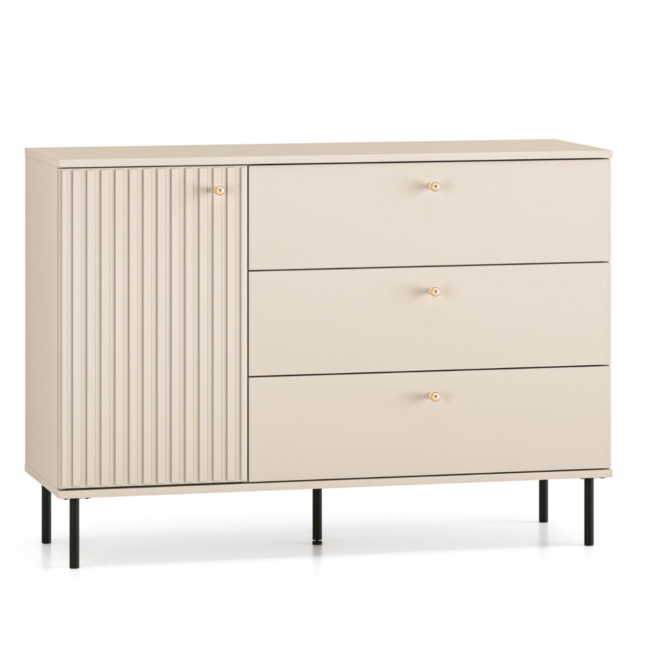 Kumode Galeto 85/120/40 cm bēšs - N1 Home