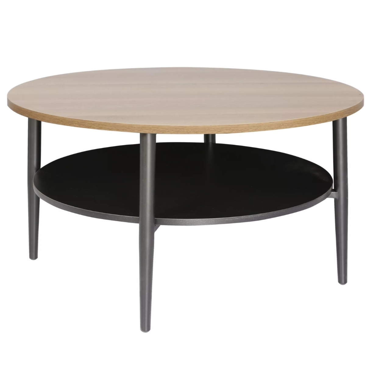 Kafijas galdiņš Ellaya 45/80 cm ozols/melns - N1 Home