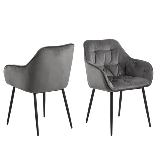 Krēsls Broo 58/55/83 cm tumši pelēks - N1 Home