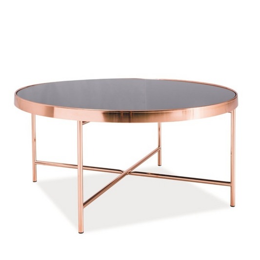 Kafijas galdiņš Gin 40/82/82 cm melns/zelts - N1 Home