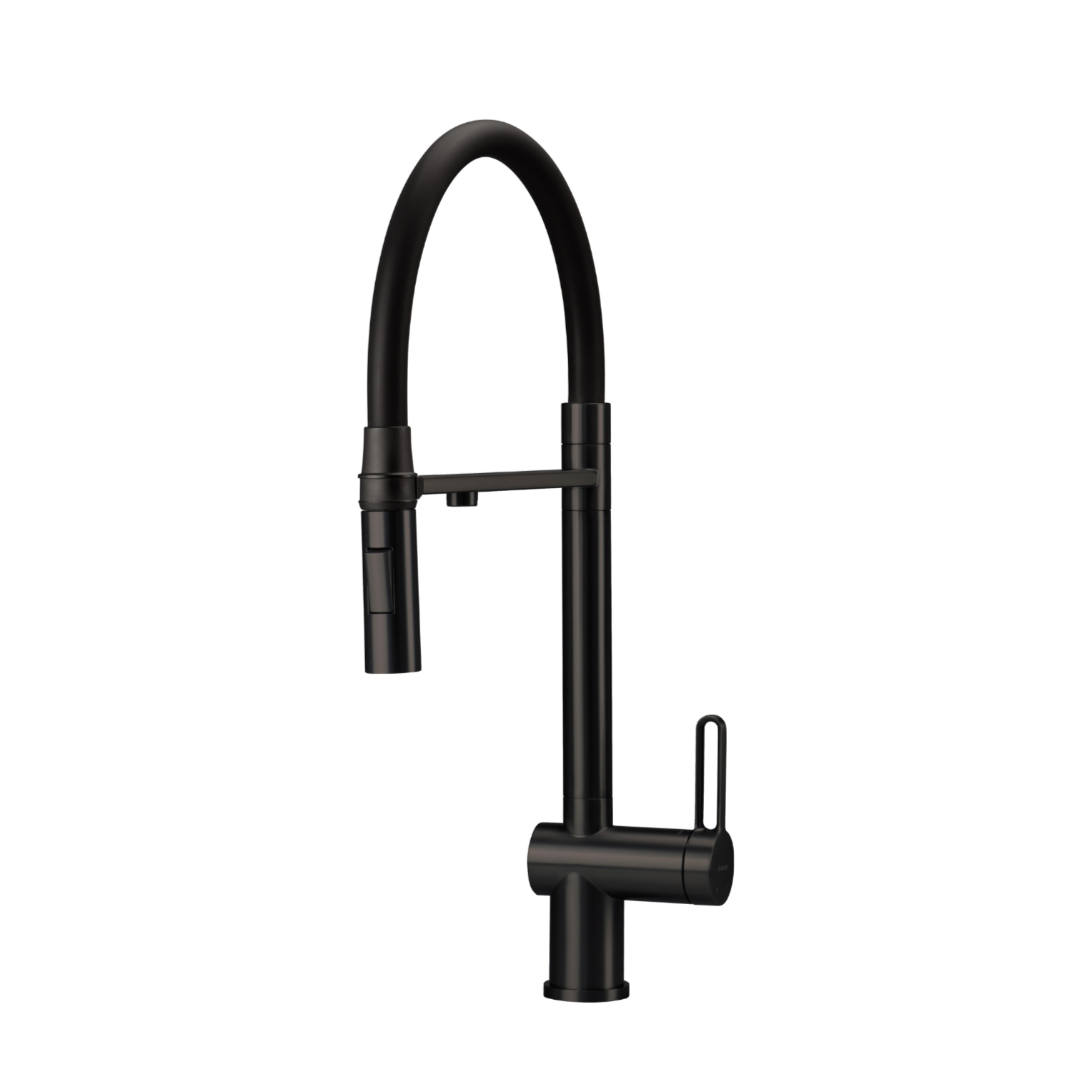 Virtuves jaucējkrāns ar ūdens filtra pieslēgumu un elastīgu snīpi Magnetic 549 mm nero - N1 Home