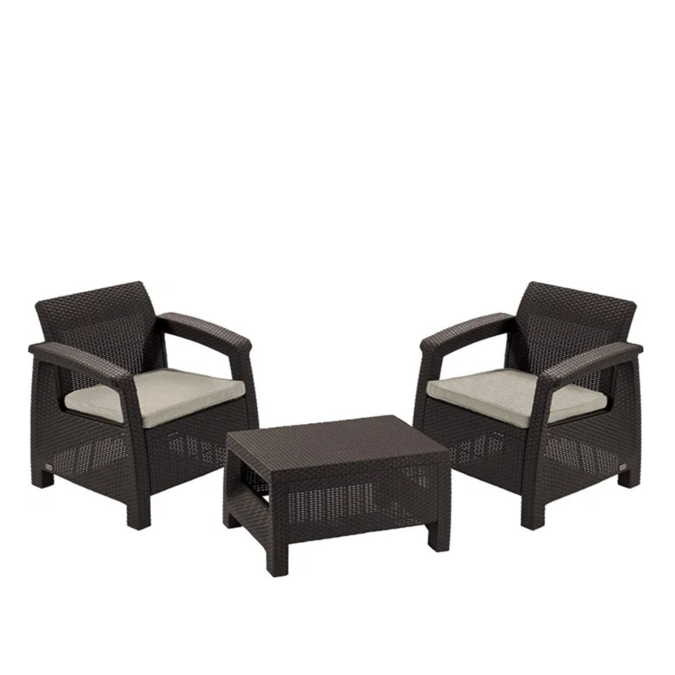 Dārza komplekts Korfu Weeky brūns - N1 Home