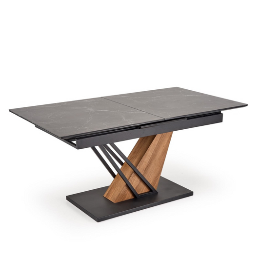 Galds Volans 160/90/67 cm melns marmors/ozols - N1 Home