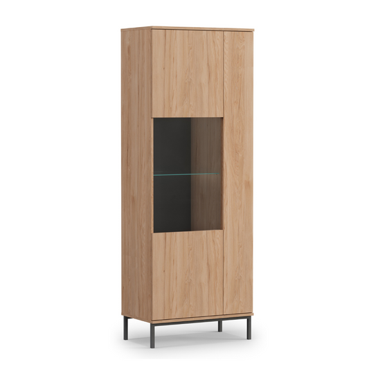 Vitīnas skapis Polka 190/70/41 cm hikorijs - N1 Home