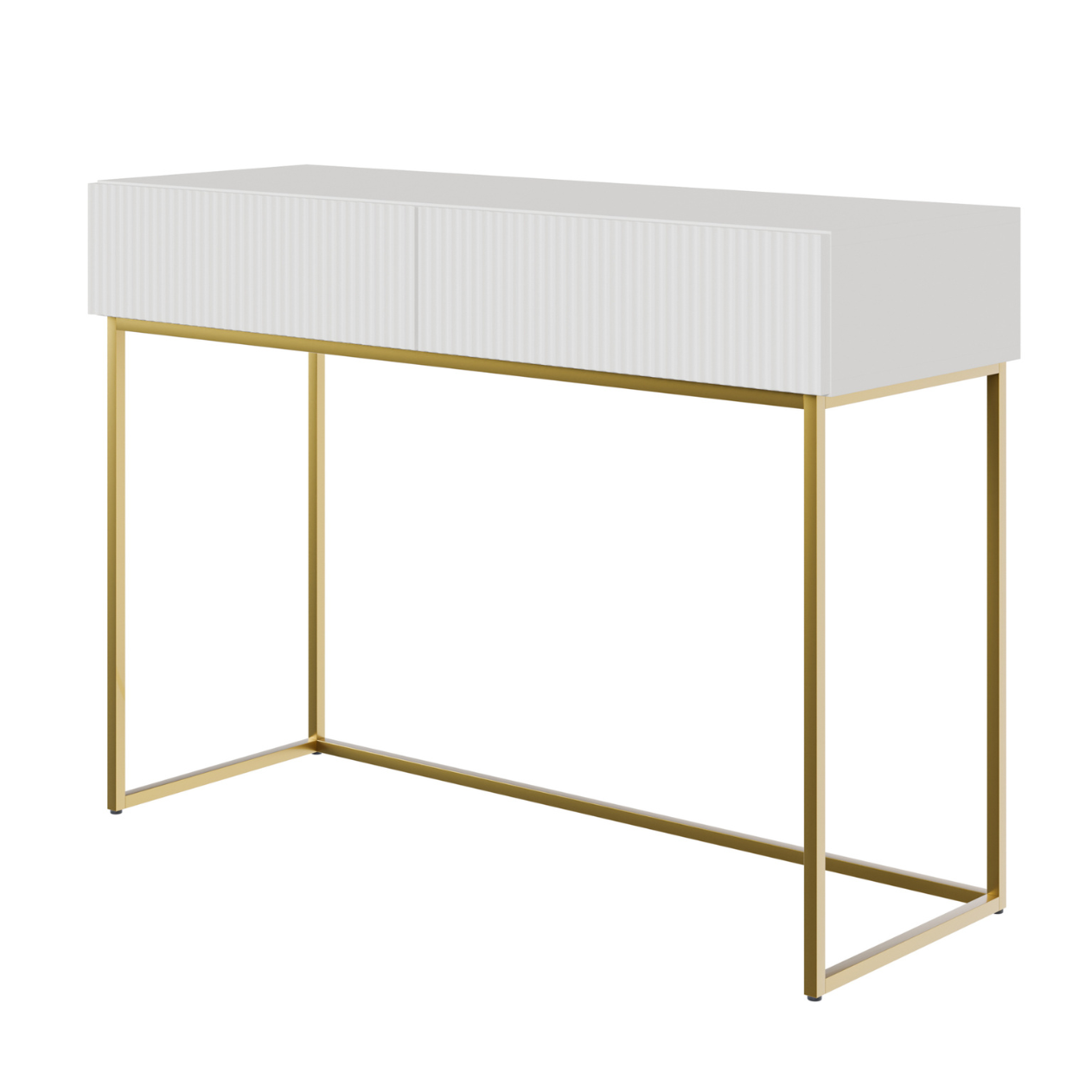 Konsole Velda 110/79/40 cm balts/zelts