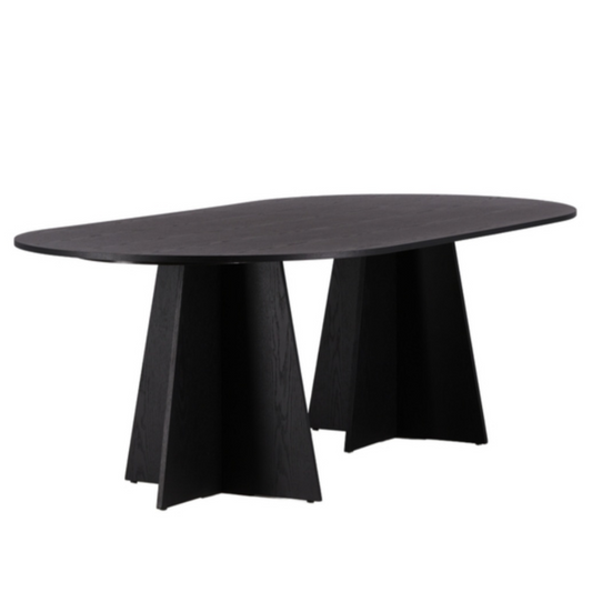 Galds Quish 75/230/115 cm melns - N1 Home