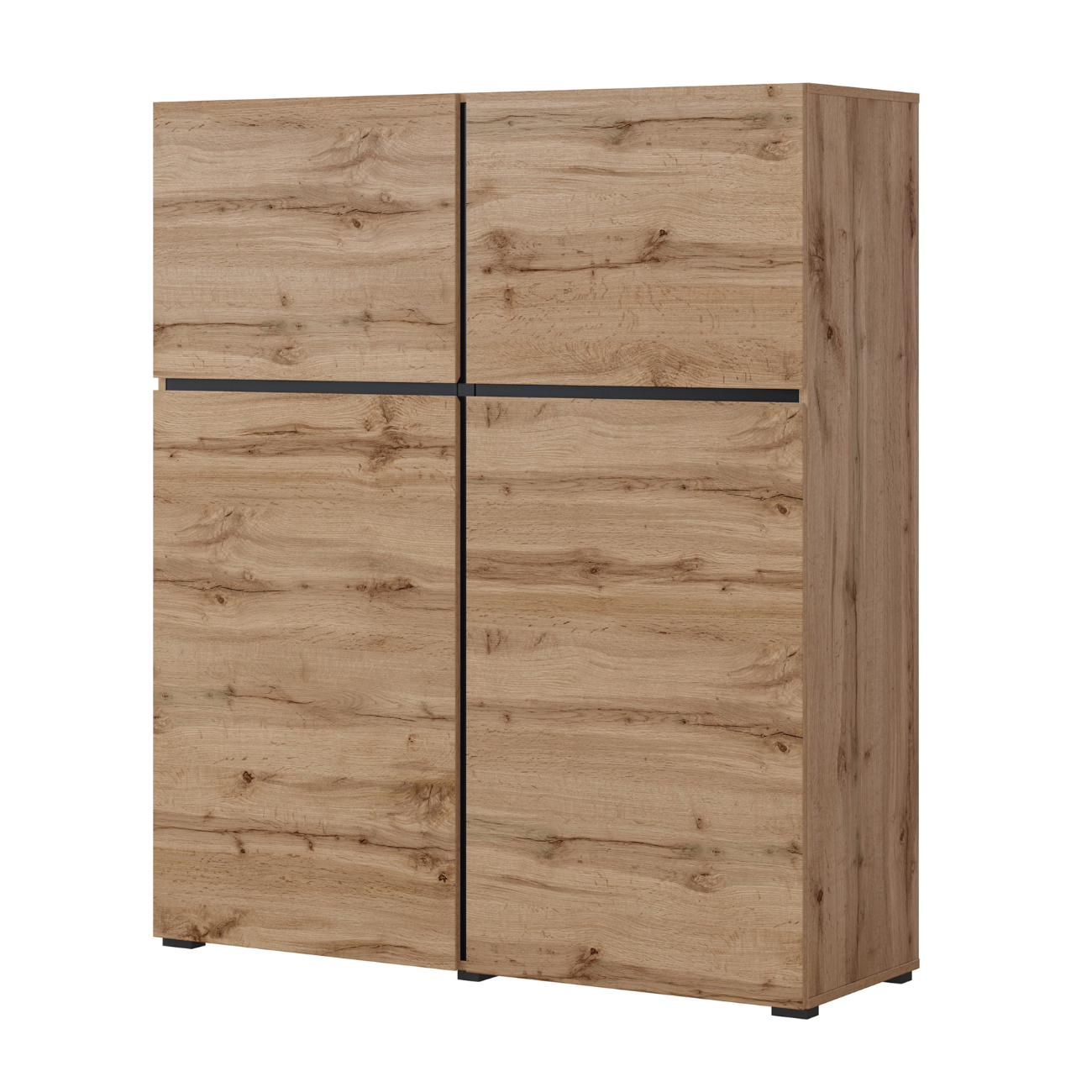 Kumode Kruzat 119/139/40 cm Votan ozols