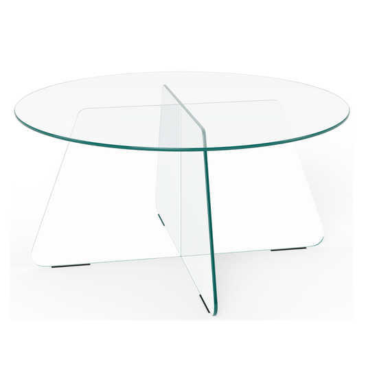 Kafijas galds Samoa 80/80/40 cm Caurspīdīgs - N1 Home
