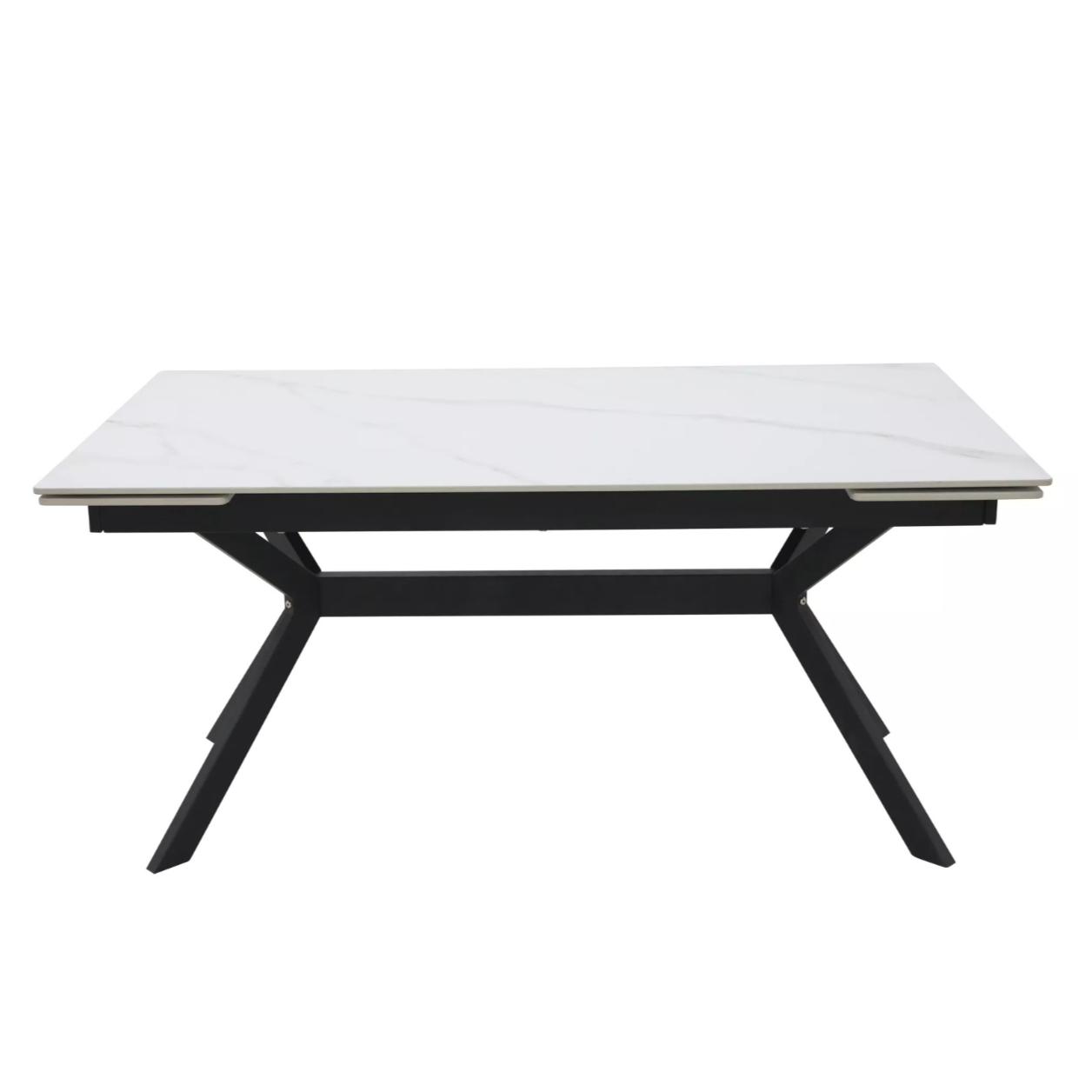 Galds Imperi 160; 180/74/90 cm balts/melns - N1 Home