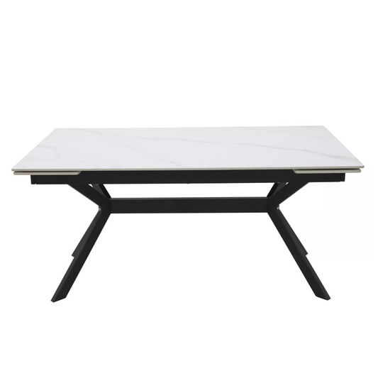 Galds Imperi 160; 180/74/90 cm balts/melns - N1 Home