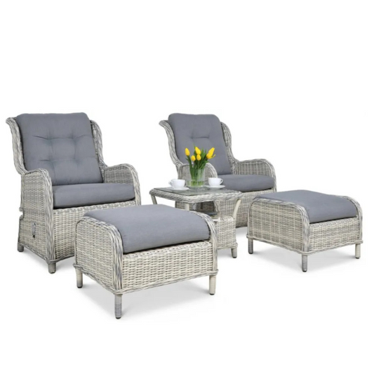 Atpūtas komplekts Sien Duo balts/pelēks - N1 Home