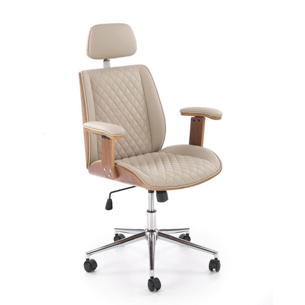 Krēsls Timba 72/68/114-122/46-54 cm valrieksts/bēšs - N1 Home