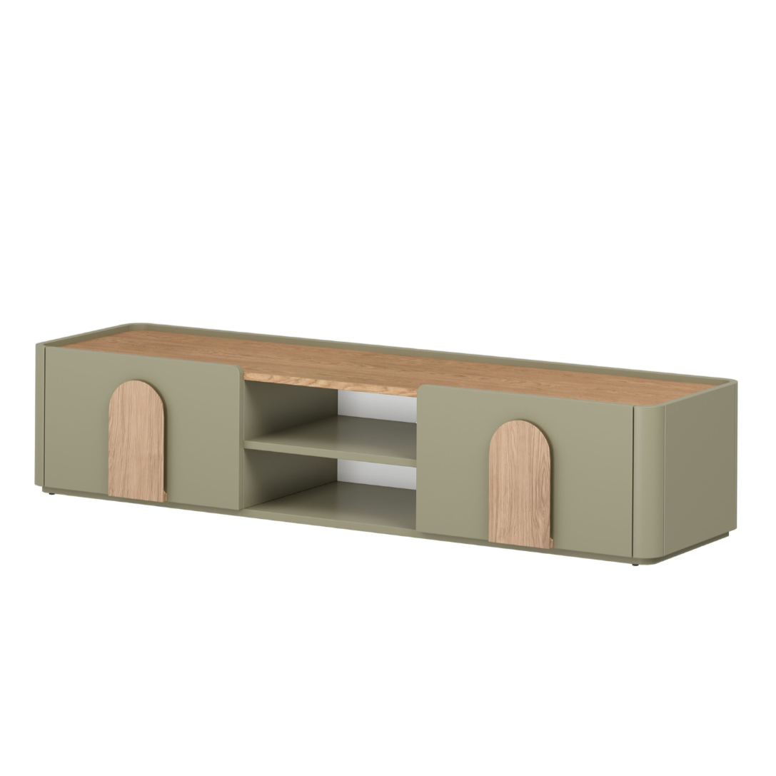 TV skapis Amil 170/35.5/48 cm Eikalipts/Baltijas kāpu ozols/Dabīgais ozols - N1 Home