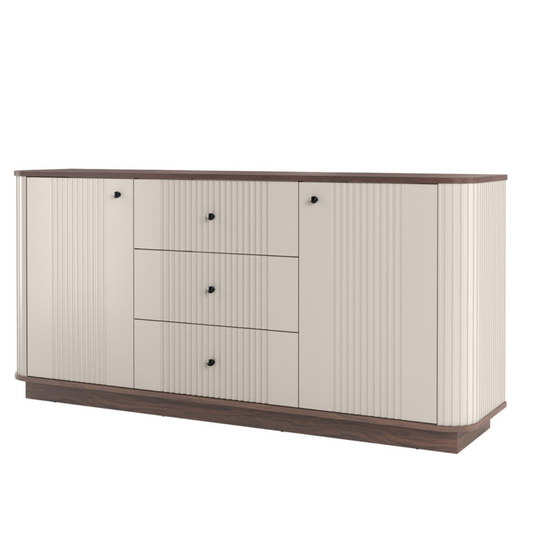 Kumode Vespa 160/77/38/ cm kašmirs/rieksts/melns - N1 Home