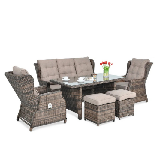 Dārza komplekts Balti Dins brūns - N1 Home